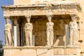 Porch Caryatids Ruins Temple Erechtheion Acropolis Athens Greece Royalty Free Stock Photo