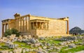 Porch Caryatids Ruins Temple Erechtheion Acropolis Athens Greece Royalty Free Stock Photo