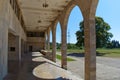 Porch with columns of old Georgian building Royalty Free Stock Photo