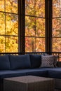 Porch Enclosure View in Autumn