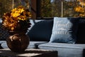 Porch Enclosure View in Autumn