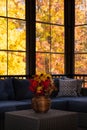 Porch Enclosure View in Autumn