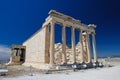 Porch of the Erechtheion wuth caryatids, Acropolis Royalty Free Stock Photo