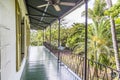 Porch in the Ernest Hemingway Home and Museum in Key West Royalty Free Stock Photo