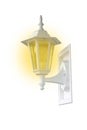 Porch light lighted Royalty Free Stock Photo