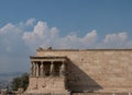 The Porch of the Maidens or Caryatids on Erechtheion in Athens Greece Royalty Free Stock Photo