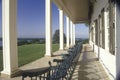 Porch at Mt. Vernon, home of George Washington, Mt. Vernon, Alexandria, Virginia Royalty Free Stock Photo