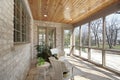 Porch in new construction home Royalty Free Stock Photo
