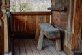 Porch of an old peasant house Royalty Free Stock Photo