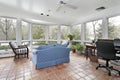 Porch with Spanish tile