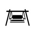 porch swing icon. Trendy porch swing logo concept on white background from Furniture and Household collection Royalty Free Stock Photo