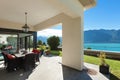 Porch with table and chairs