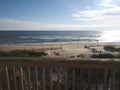 Porch view of the waves Royalty Free Stock Photo