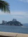 Porchat Island sky blue sea wave Sao Vicente, Sao Paulo Brazil