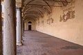 Porchway of a Ducale castle at noon Royalty Free Stock Photo