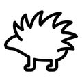 Porcupine animal icon, outline style