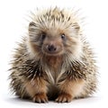 porcupine white background Royalty Free Stock Photo