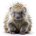 porcupine white background Royalty Free Stock Photo