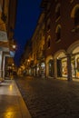 Pordenone inner city in the night