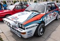 Pordenone, Italy - 08 July 2018: Photo of Lancia Delta Evoluzione Martini Racing of driver Massimo