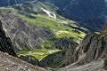 Pordoi pass from forcella of Piz BoÃÂ¨, Sellaronda Dolomite, Trentino