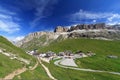 Pordoi pass and mountain