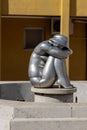 Statue titled Summer, one of Porec Sculp Tours located on Freedom Square, Porec, Croatia, Istria