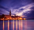 Porec View at Sunset. Medieval City in Croatia.