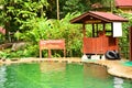 Poring Hot Spring Swimming Pool in Sabah, Malaysia