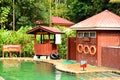Poring Hot Spring Swimming Pool in Sabah, Malaysia