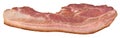 Pork Belly Bacon Rasher Isolated on White Background Royalty Free Stock Photo