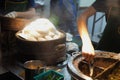 Pork belly gua bao is a taiwan street food Royalty Free Stock Photo