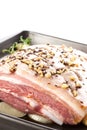 Pork belly roast. Royalty Free Stock Photo