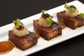 Pork Belly and Scallops Royalty Free Stock Photo
