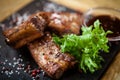 Pork breast on rib Royalty Free Stock Photo