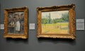 The Pork Butcher and Late afternoon in our meadow by Camille Pissarro