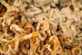 Pork caps or Cap Moo on a food stall at Thung Kwian Market in Lampang Province