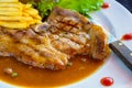 pork chop steak Royalty Free Stock Photo