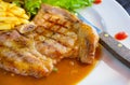 pork chop steak Royalty Free Stock Photo