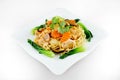 Pork Fried Noodle with carrot and Dwarf cabbage