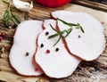 Pork Ham with Rosemary and Spices Royalty Free Stock Photo
