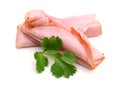 Pork ham slices Royalty Free Stock Photo