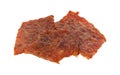 Pork jerky on a white background