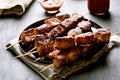 Pork kebabs, bbq meat Royalty Free Stock Photo