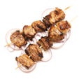 Pork kebabs Royalty Free Stock Photo