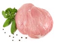 Pork Leg Meat for Ham - Isolated Royalty Free Stock Photo