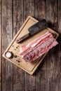 Pork loin with ribs Royalty Free Stock Photo