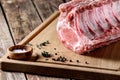 Pork loin with ribs Royalty Free Stock Photo