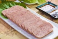 Pork Luncheon Meat Royalty Free Stock Photo