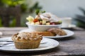 Pork Pie and Salad Royalty Free Stock Photo